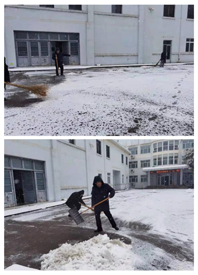 瑞雪連綿兆豐年，連心保安保安全